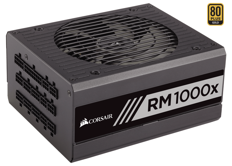 Corsair RM1000x (CP-9020094-NA) 1000 Watt 80 PLUS&#174; Gold Certified Fully Modular PSU _1118KT